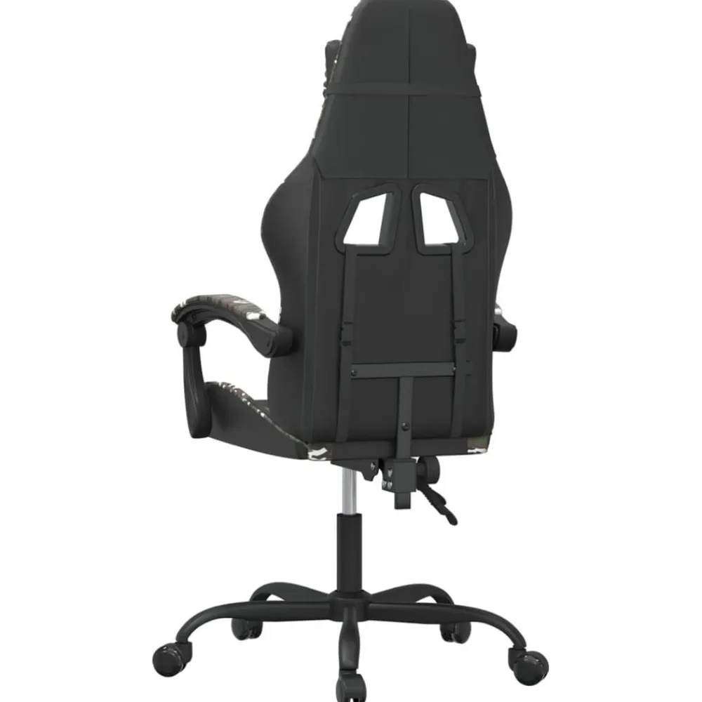 vidaXL Silla gaming cuero sintético Negro y camuflaje Hot