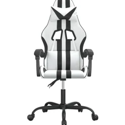 vidaXL Sillas-Silla gaming cuero sintético
