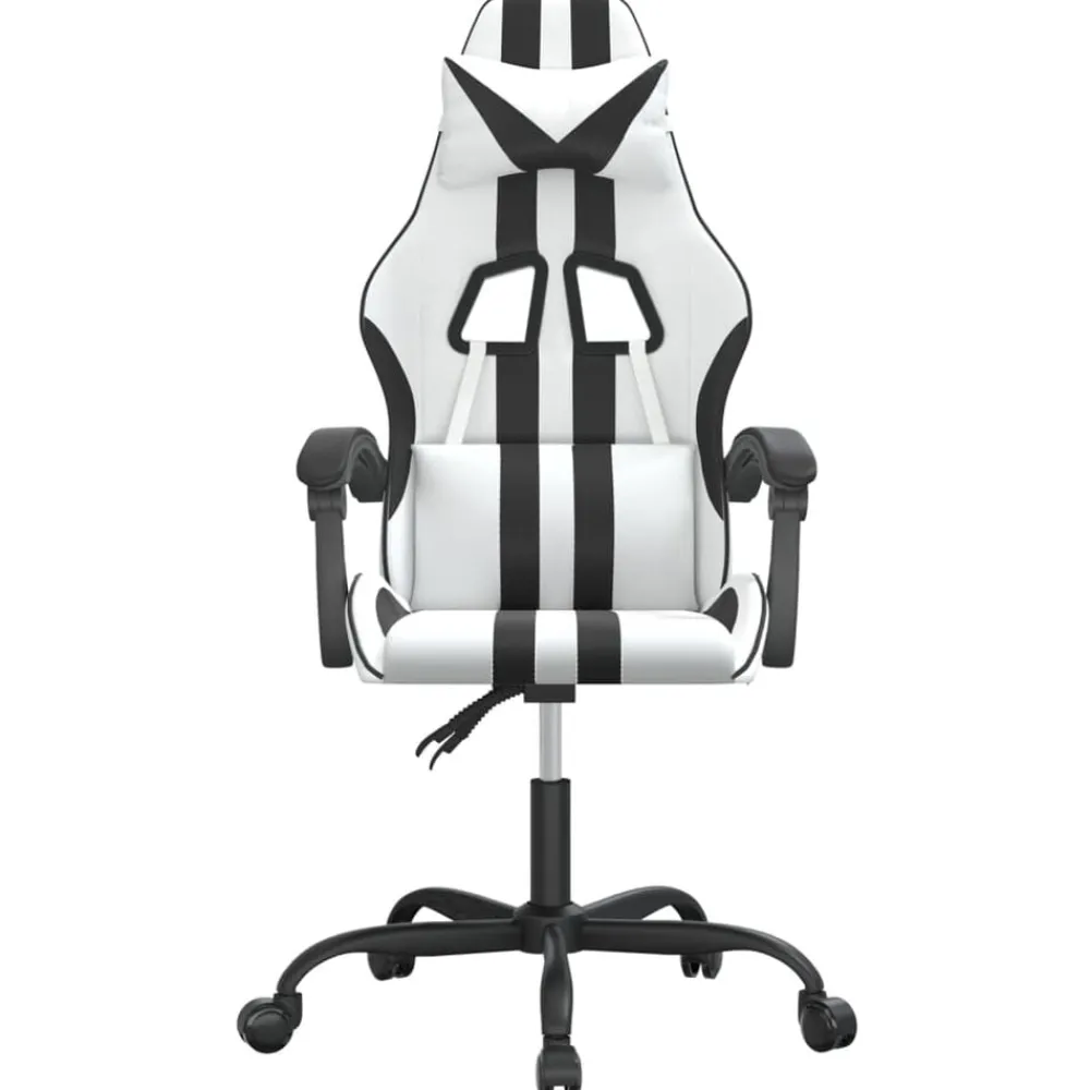 vidaXL Sillas-Silla gaming cuero sintético