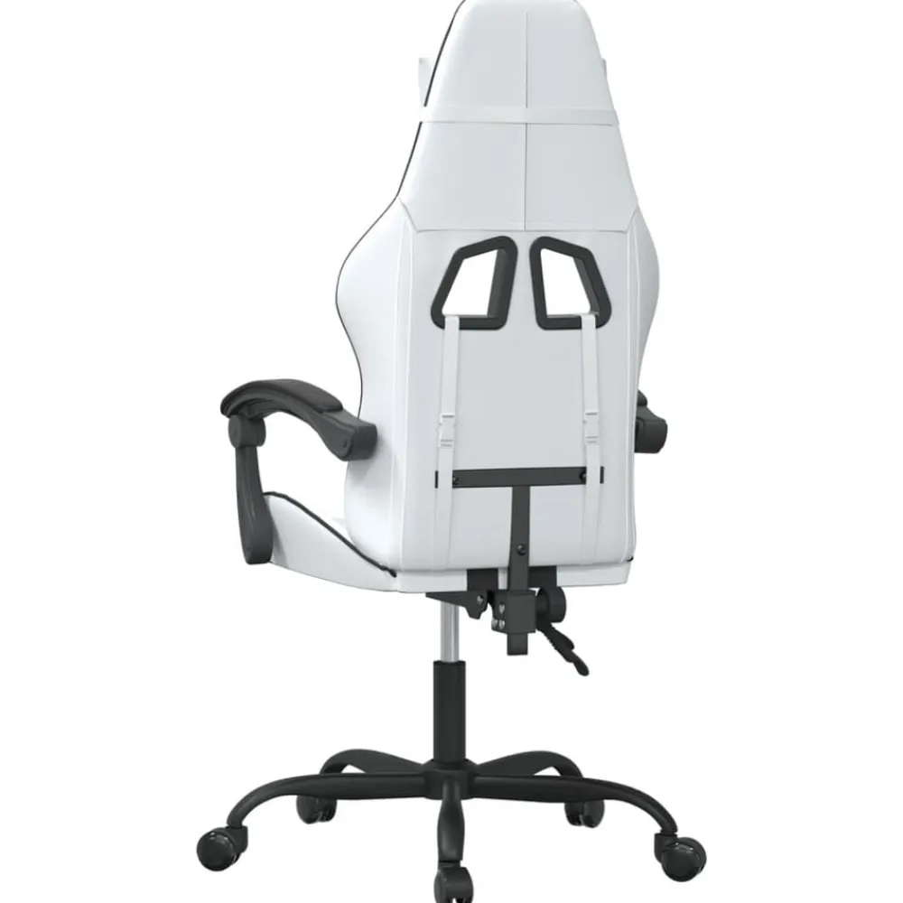 vidaXL Sillas-Silla gaming cuero sintético