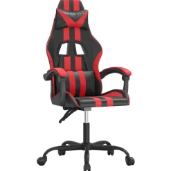 vidaXL Sillas-Silla gaming cuero sintético