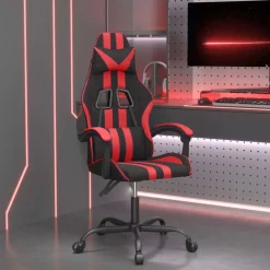 vidaXL Sillas-Silla gaming cuero sintético