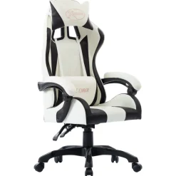 vidaXL Mobiliario De Oficina-Silla gaming de cuero sintético