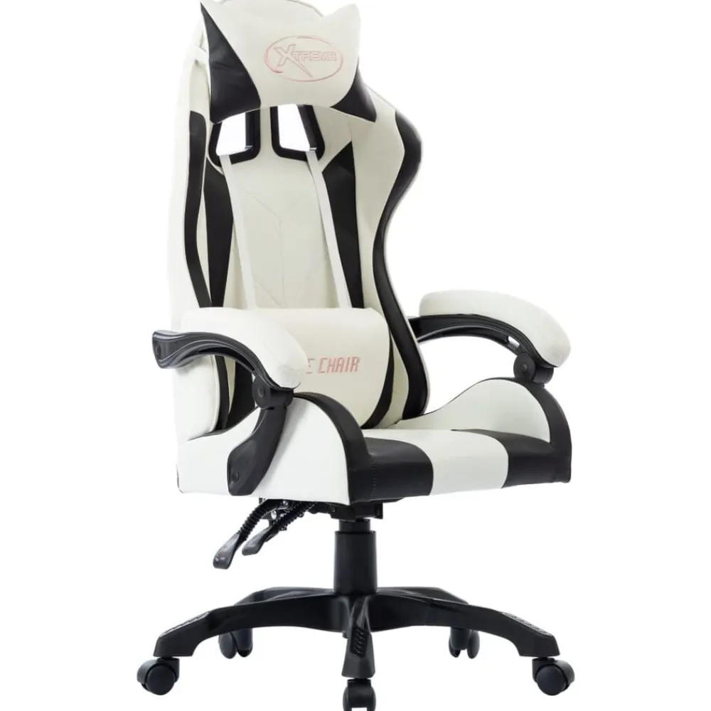 vidaXL Mobiliario De Oficina-Silla gaming de cuero sintético