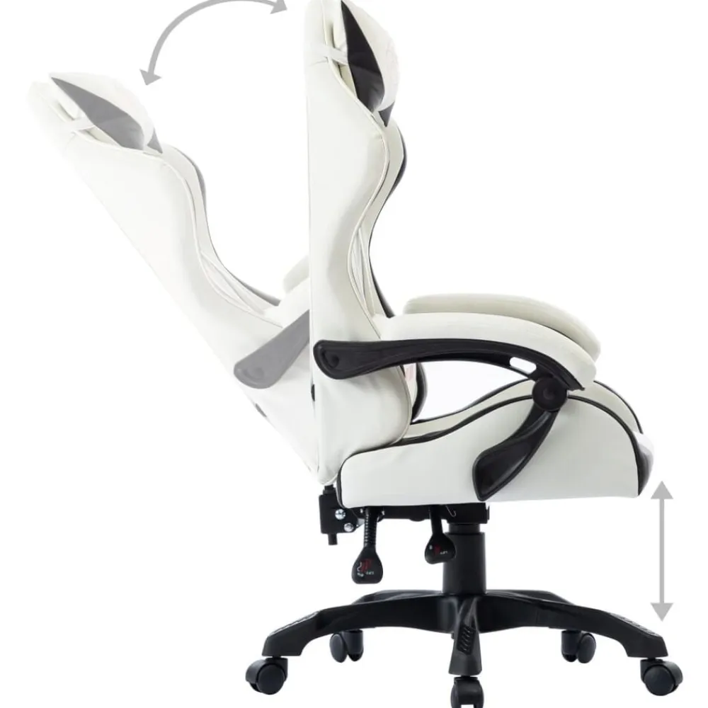 vidaXL Mobiliario De Oficina-Silla gaming de cuero sintético