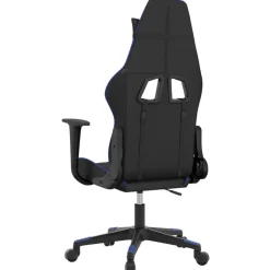 vidaXL Sillas-Silla gaming de masaje cuero sintético