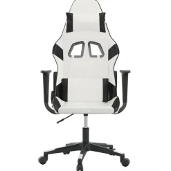 vidaXL Sillas-Silla gaming de masaje cuero sintético