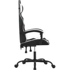 vidaXL Sillas-Silla gaming giratoria cuero sintético