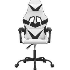 vidaXL Sillas-Silla gaming giratoria cuero sintético