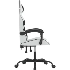 vidaXL Sillas-Silla gaming giratoria cuero sintético