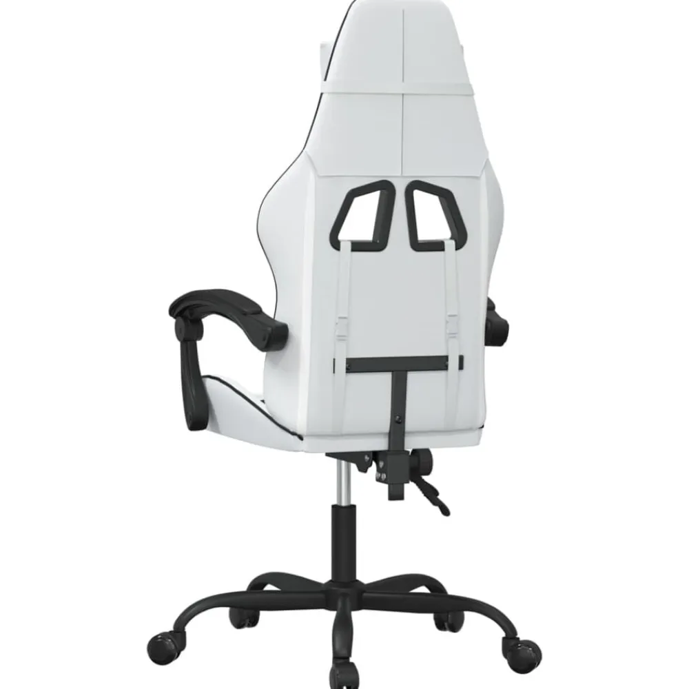 vidaXL Sillas-Silla gaming giratoria cuero sintético