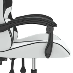 vidaXL Sillas-Silla gaming giratoria cuero sintético