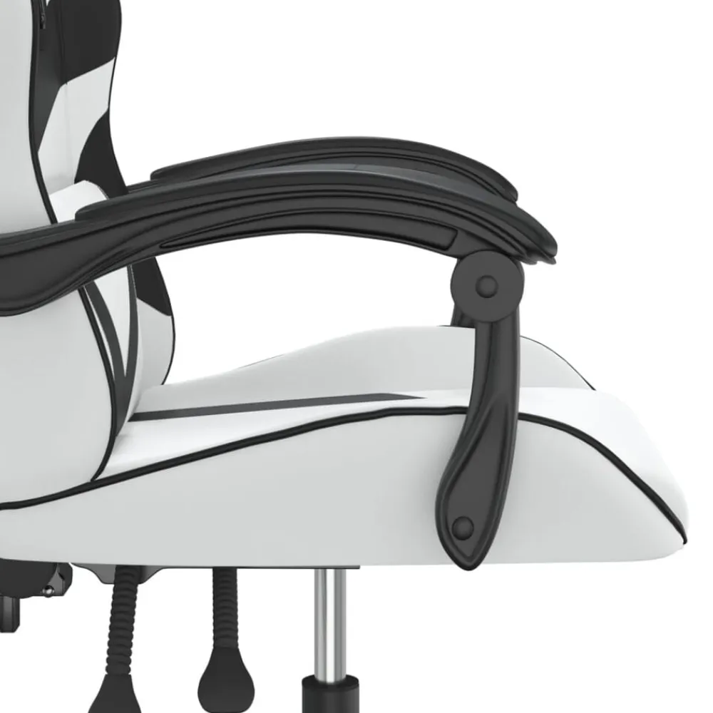 vidaXL Sillas-Silla gaming giratoria cuero sintético