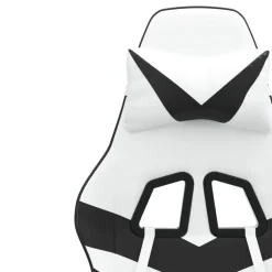vidaXL Sillas-Silla gaming giratoria cuero sintético