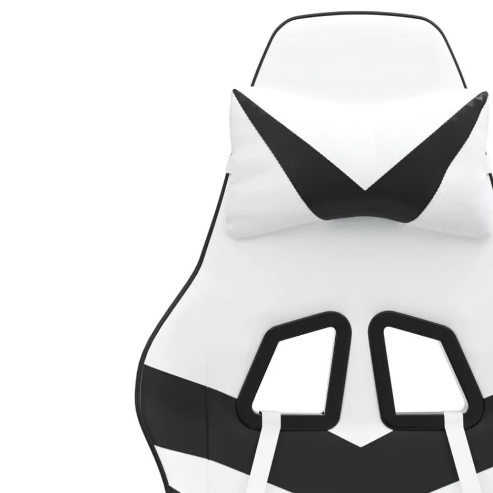 vidaXL Sillas-Silla gaming giratoria cuero sintético