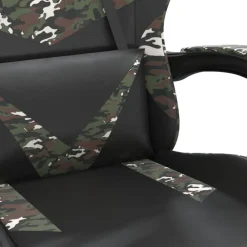 vidaXL Sillas-Silla gaming giratoria cuero sintético