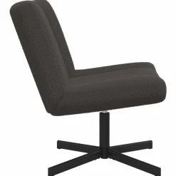 vidaXL Sillas-Silla giratoria 63 x 75 x 76 cm Piel de oveja