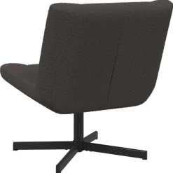 vidaXL Sillas-Silla giratoria 63 x 75 x 76 cm Piel de oveja