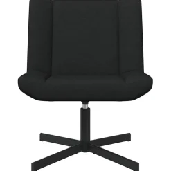 vidaXL Silla giratoria 63 x 75 x 76 cm tela Negro Clearance