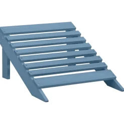 vidaXL Muebles De Jardín-Silla jardín Adirondack con otomana madera maciza de abeto