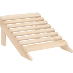 vidaXL Muebles De Jardín-Silla jardín Adirondack con otomana madera maciza de abeto