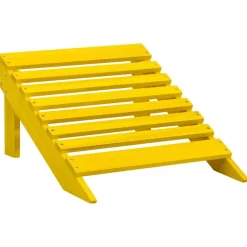 vidaXL Silla jardín Adirondack y otomana madera maciza abeto amarilla Amarillo Online