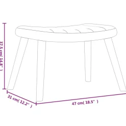 vidaXL Sillas-Silla mecedora con reposapiés terciopelo marrón