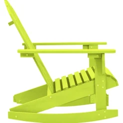 vidaXL Muebles De Jardín-Silla mecedora de jardín Adirondack madera maciza abeto