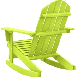 vidaXL Muebles De Jardín-Silla mecedora de jardín Adirondack madera maciza abeto