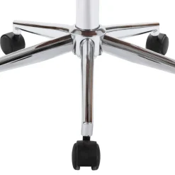 vidaXL Silla oficina giratoria madera curvada cuero sintético Blanco Online