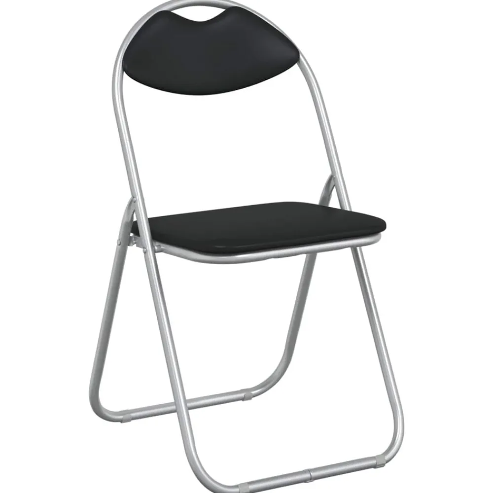 vidaXL Silla Plegable 8 pcs 48 x 43,5 x 81 cm Negro y gris Online