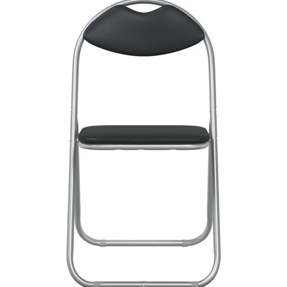 vidaXL Silla Plegable 8 pcs 48 x 43,5 x 81 cm Negro y gris Online