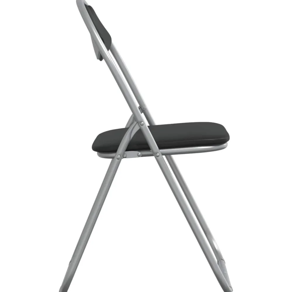 vidaXL Silla Plegable 8 pcs 48 x 43,5 x 81 cm Negro y gris Online