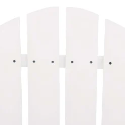 vidaXL Sillas Adirondack de jardín y mesita madera maciza abeto Blanco Hot