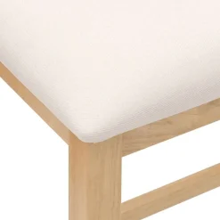 vidaXL Sillas-Sillas de bar con cojines 2 uds madera maciza caucho