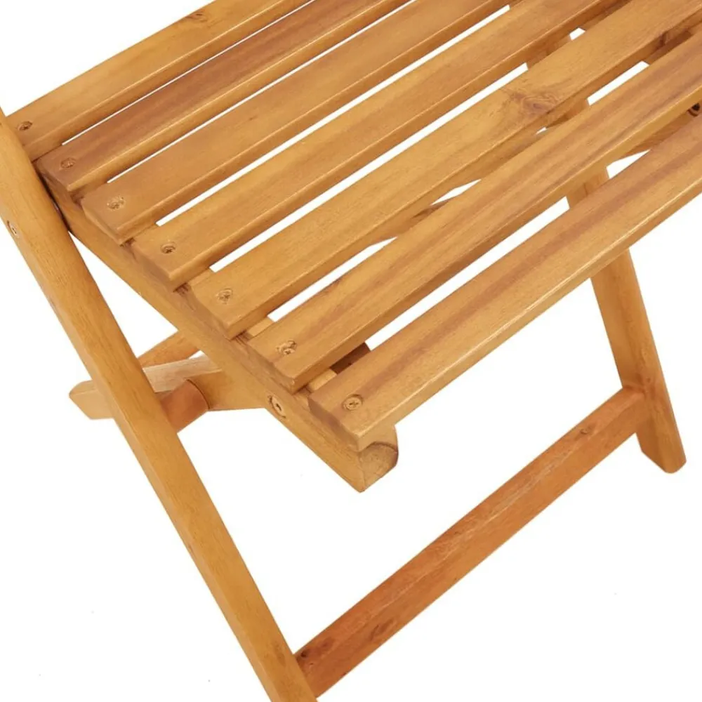vidaXL Muebles De Jardín-Sillas de bistró 2 uds madera maciza de acacia ratán PE