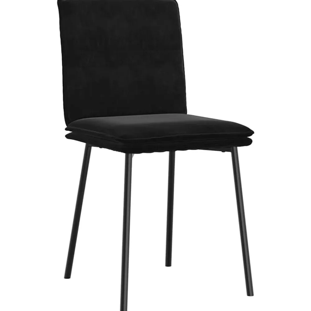 vidaXL Sillas-Sillas de comedor 4 unidades terciopelo