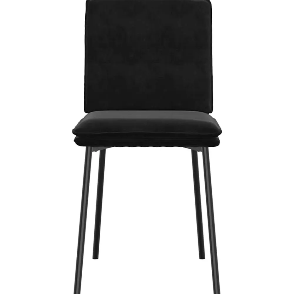 vidaXL Sillas-Sillas de comedor 4 unidades terciopelo