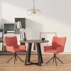 vidaXL Sillas-Sillas de comedor giratorias 2 unidades terciopelo