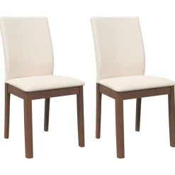 vidaXL Sillas de comedor con cojines 2 uds madera maciza marrón caucho Marr&oacute;n y claro Best