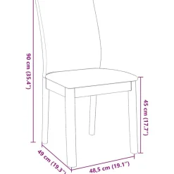 vidaXL Sillas de comedor con cojines 2 uds madera maciza marrón caucho Marrón y claro Best