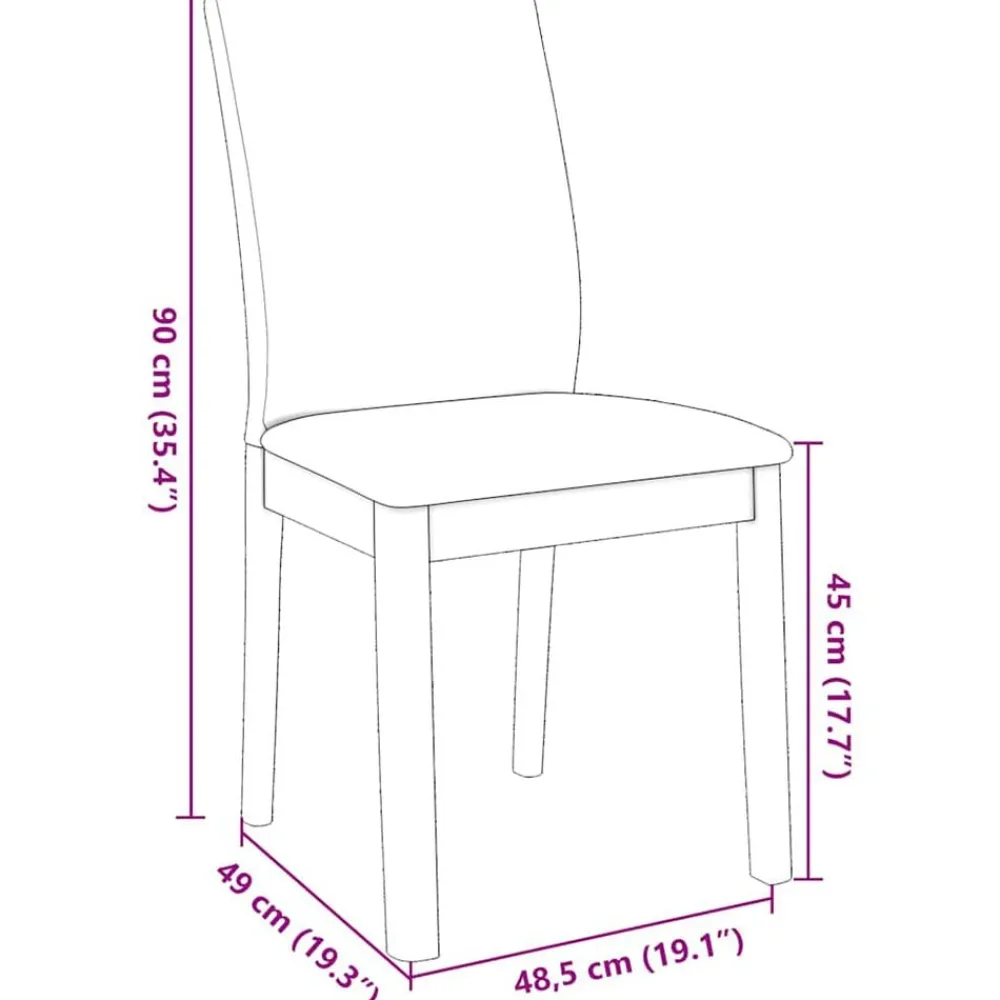 vidaXL Sillas de comedor con cojines 2 uds madera maciza marrón caucho Marrón y claro Best