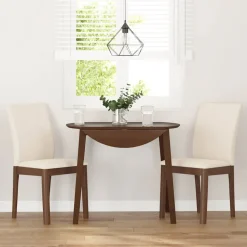 vidaXL Sillas de comedor con cojines 2 uds madera maciza marrón caucho Marrón y claro Best