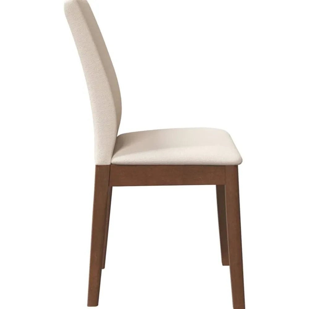 vidaXL Sillas de comedor con cojines 2 uds madera maciza marrón caucho Marrón y claro Best