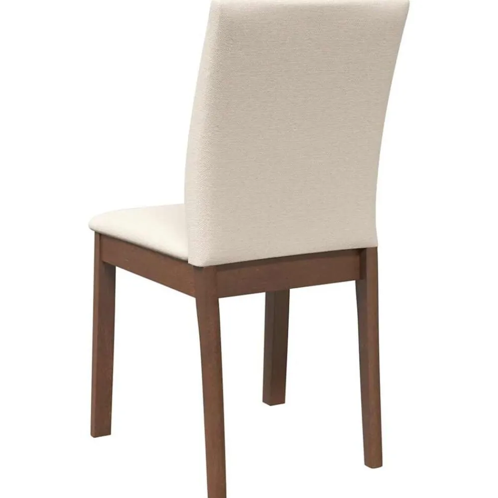 vidaXL Sillas de comedor con cojines 2 uds madera maciza marrón caucho Marrón y claro Best