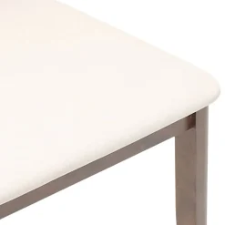 vidaXL Sillas de comedor con cojines 2 uds madera maciza marrón caucho Marrón y claro Best