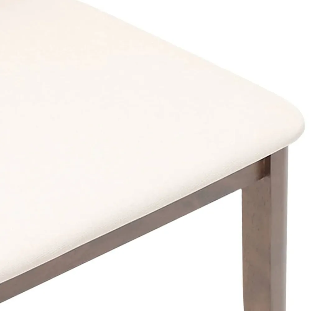 vidaXL Sillas de comedor con cojines 2 uds madera maciza marrón caucho Marrón y claro Best