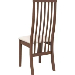 vidaXL Sillas-Sillas de comedor con cojines 2 uds madera maciza marrón caucho