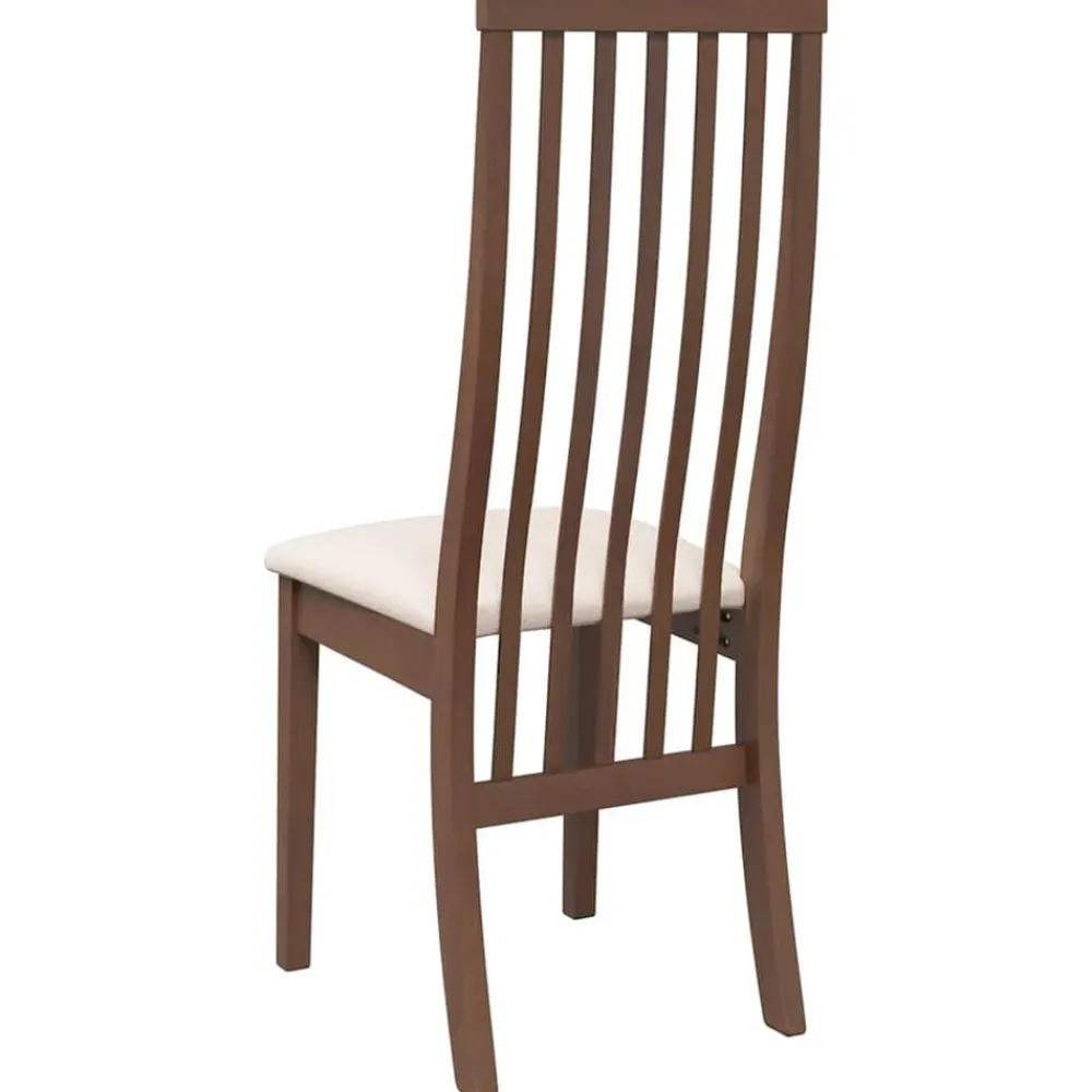 vidaXL Sillas-Sillas de comedor con cojines 2 uds madera maciza marrón caucho