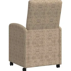 vidaXL Sillas de Comedor con Ruedas 2 pcs 58 x 67 x 97 cm Gris claro Sale